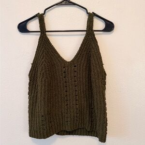 Lovestitch Deep Green Knit Camisole